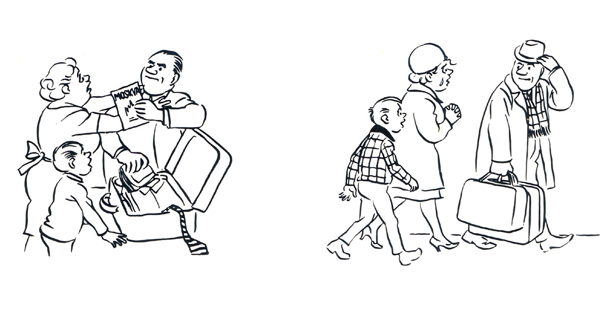 ИЗ СЕРИИ ЗАРИСОВОК И КАРИКАТУР «ЧТО УВИДЕЛ ХЕРЛУФ БИДСТРУП В СОВЕТСКОМ СОЮЗЕ »