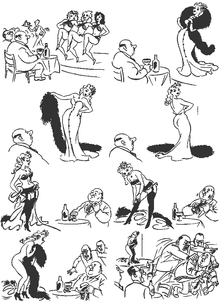 МИНИ-КОМИКС ОТ ХУДОЖНИКА-КАРИКАТУРИСТА ХЕРЛУФА БИДСТРУПА " НЕПРИЛИЧНОЕ ПОВЕДЕНИЕ "