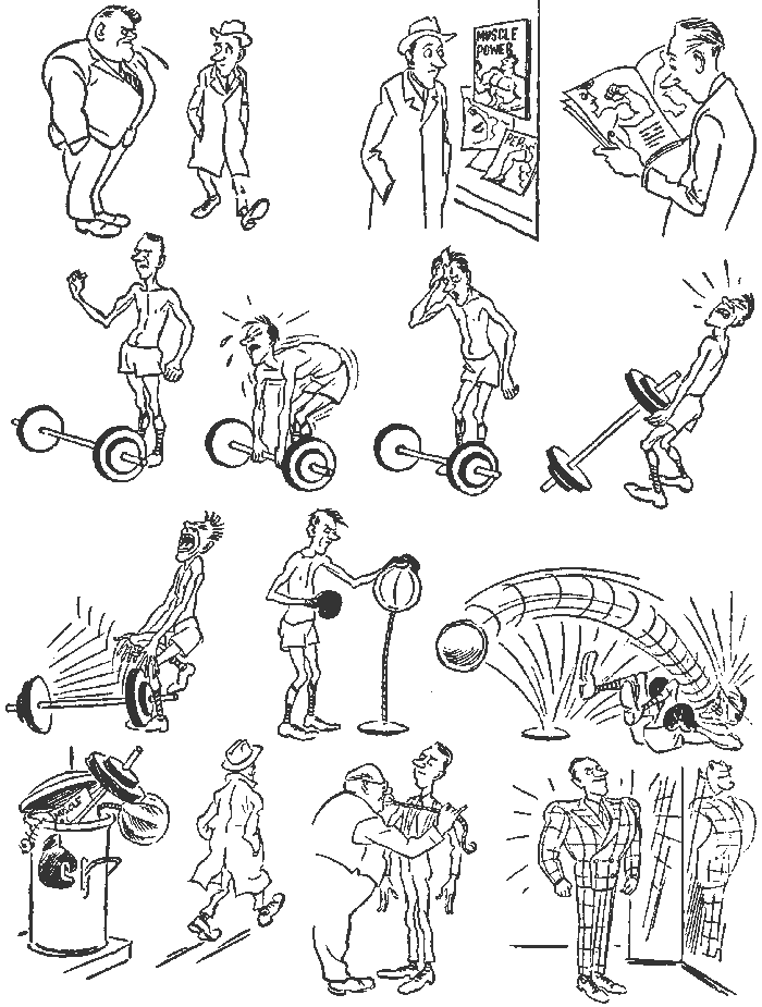 МИНИ-КОМИКС ОТ ХУДОЖНИКА-КАРИКАТУРИСТА ХЕРЛУФА БИДСТРУПА " СУПЕРМЕН "