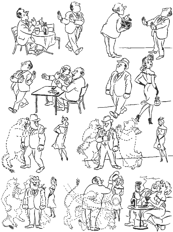 МИНИ-КОМИКС ОТ ХУДОЖНИКА-КАРИКАТУРИСТА ХЕРЛУФА БИДСТРУПА " БЛАГИЕ НАМЕРЕНИЯ "