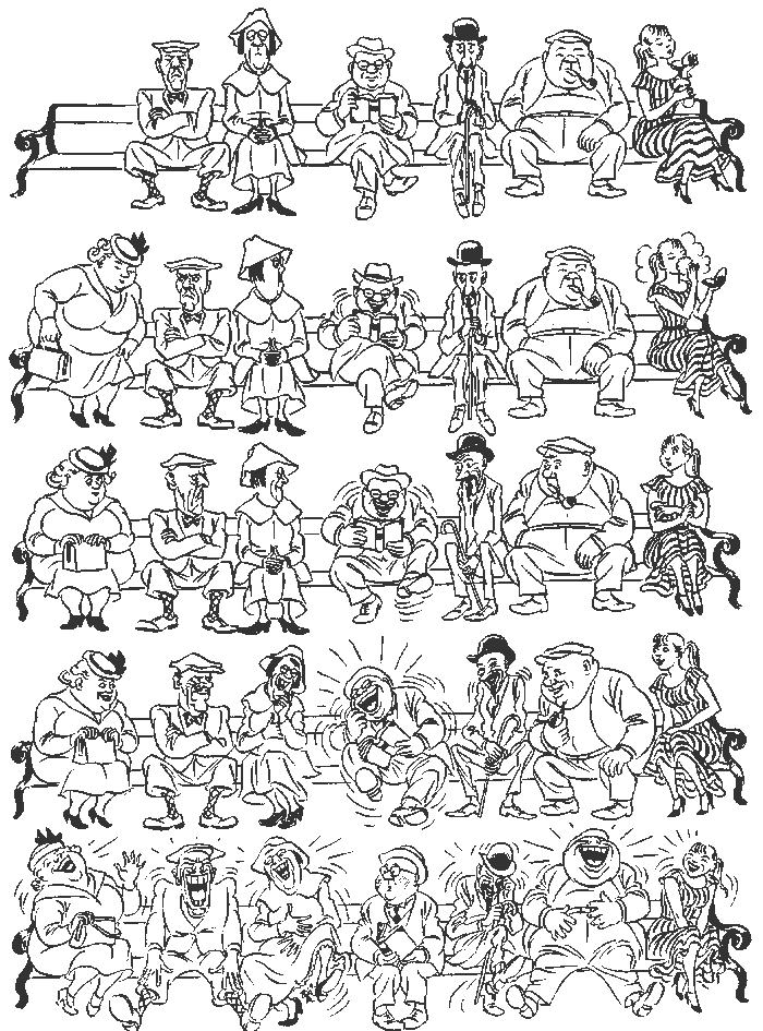 МИНИ-КОМИКС ОТ ХУДОЖНИКА-КАРИКАТУРИСТА ХЕРЛУФА БИДСТРУПА " РАСПРОСТРАНЕНИЕ ЗАРАЗЫ "