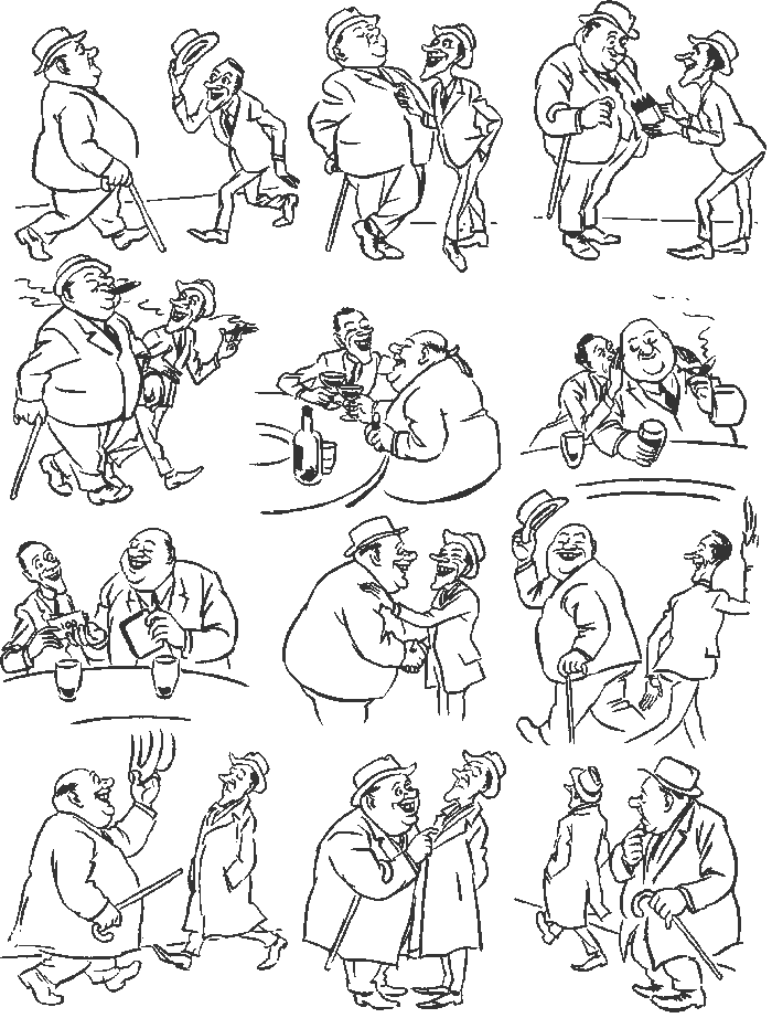 МИНИ-КОМИКС ОТ ХУДОЖНИКА-КАРИКАТУРИСТА ХЕРЛУФА БИДСТРУПА " ДОЛГ "