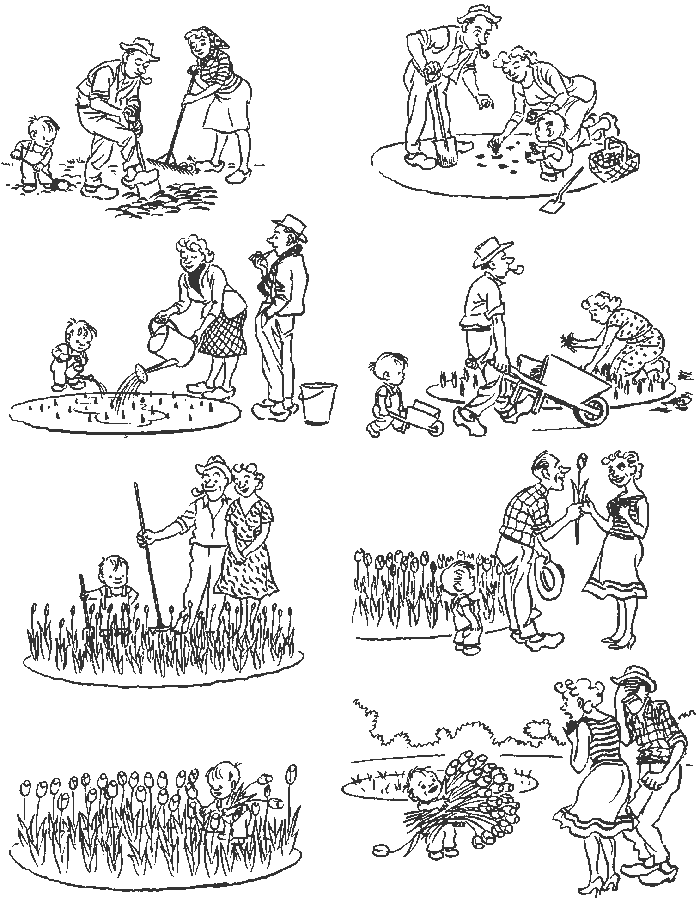 МИНИ-КОМИКС ОТ ХУДОЖНИКА-КАРИКАТУРИСТА ХЕРЛУФА БИДСТРУПА " САДОВЫЕ РАДОСТИ "