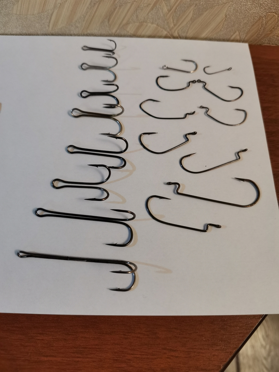 Мои основные виды джиговых крючков...