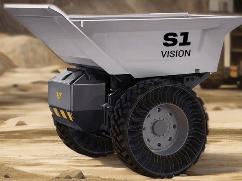    Liebherr представила двухколёсный электросамосвал в стиле Segway