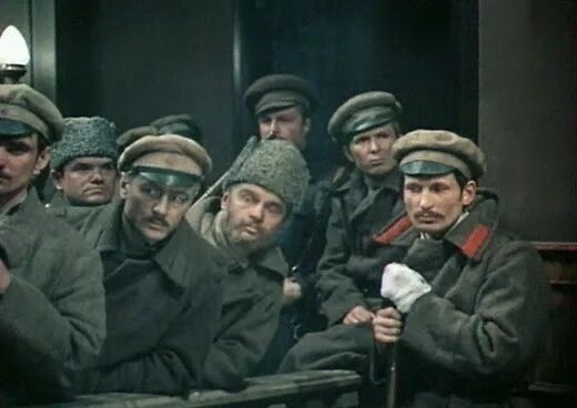 Красногвардейцы. Кадр их х/ф «Хождение по мукам», 1977г.