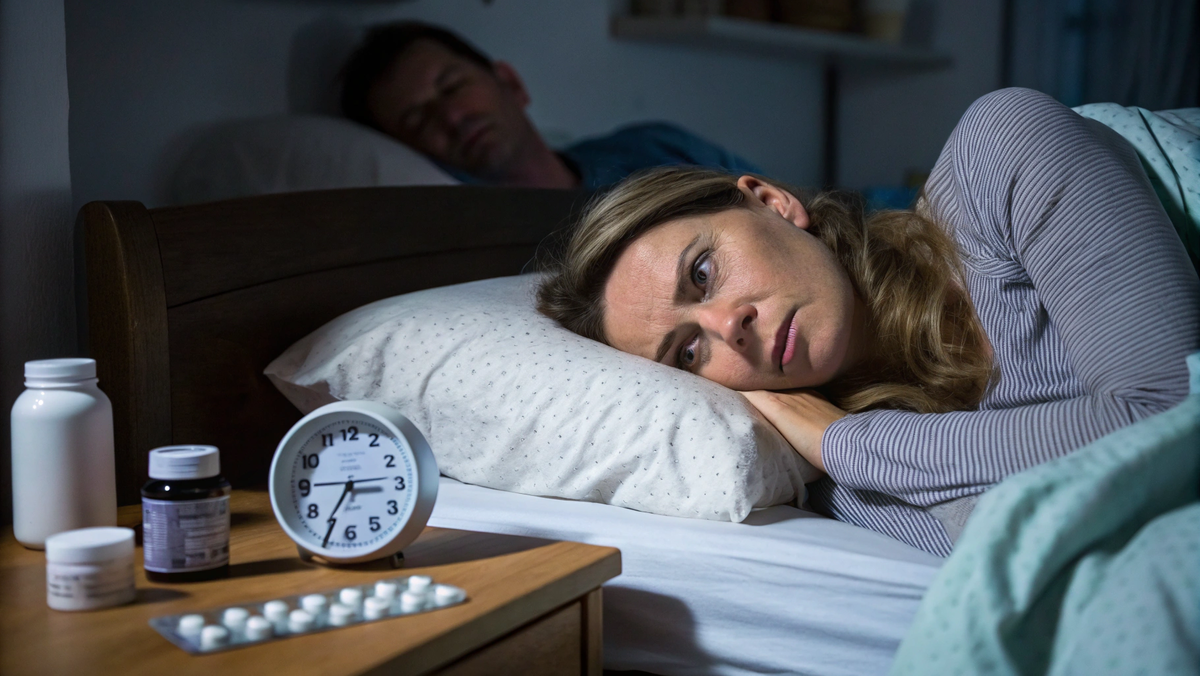 И тут выясняется, что уже много лет она спит не больше 5 часов, просыпается разбитой, и... ХРАПИТ! Муж даже в другой комнате спит.