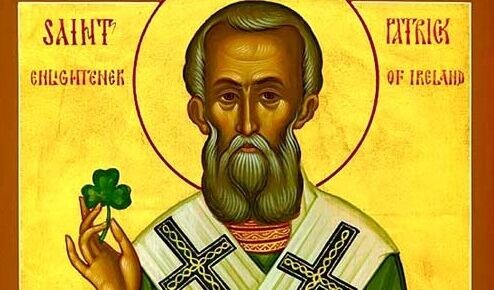    Кем был Святой Патрик? Фрагмент иконы Святого Патрика, общественное достояние