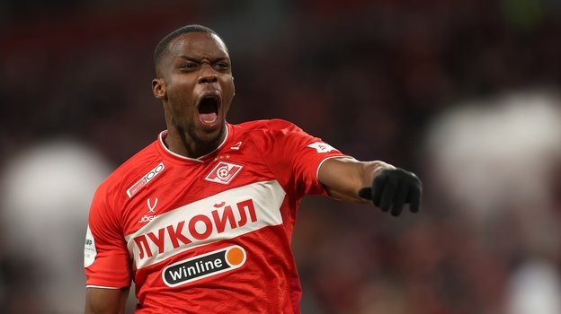    Кристофер Мартинс празднует свой гол в ворота «Зенита» 16 марта.Дарья Исаева