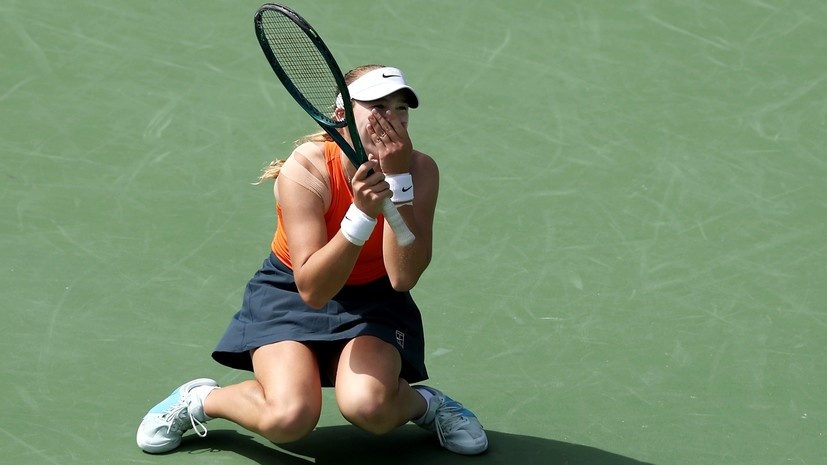     Российская теннисистка Мирра Андреева Gettyimages.ru Matthew Stockman / Staff