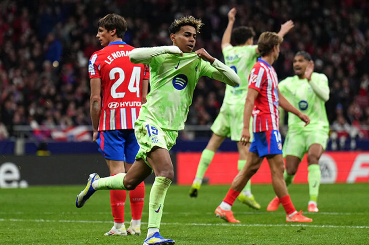 Ламин Ямаль забил в ворота "Атлетико" победный мяч. Фото: соцсети