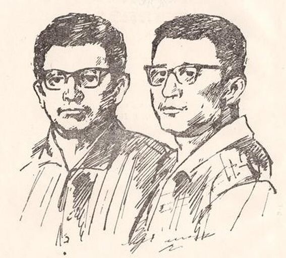 Портрет А. и Б. Стругацких из книги одного из зарубежных изданий