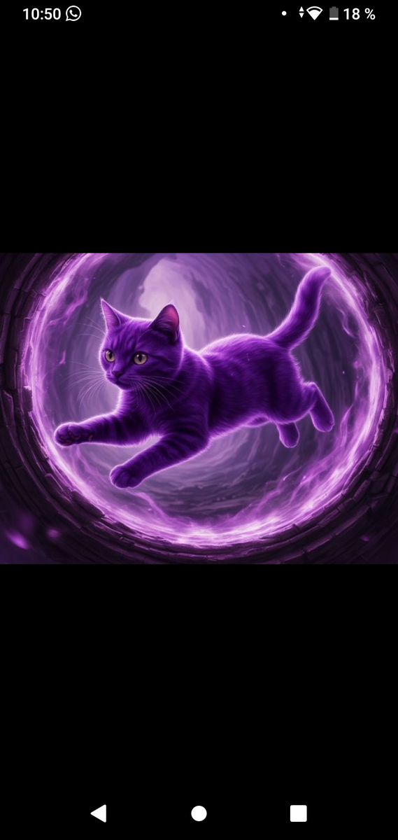 Это кот полетел в портал