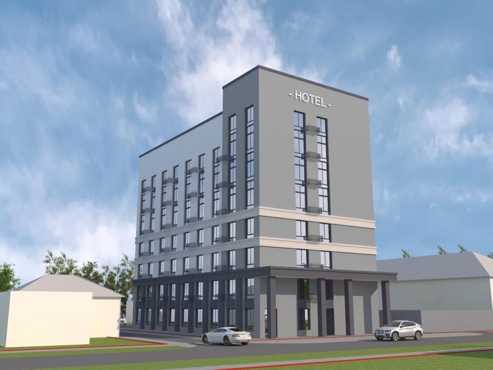    Визуализация проекта здания на ул. Витебской, 1а (первый вариант цветового решения). Источник: Мастерская Владимира Золотова