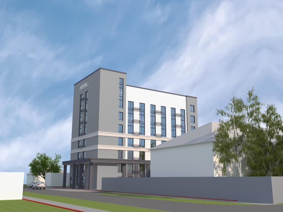    Визуализация проекта здания на ул. Витебской, 1а (первый вариант цветового решения). Источник: Мастерская Владимира Золотова