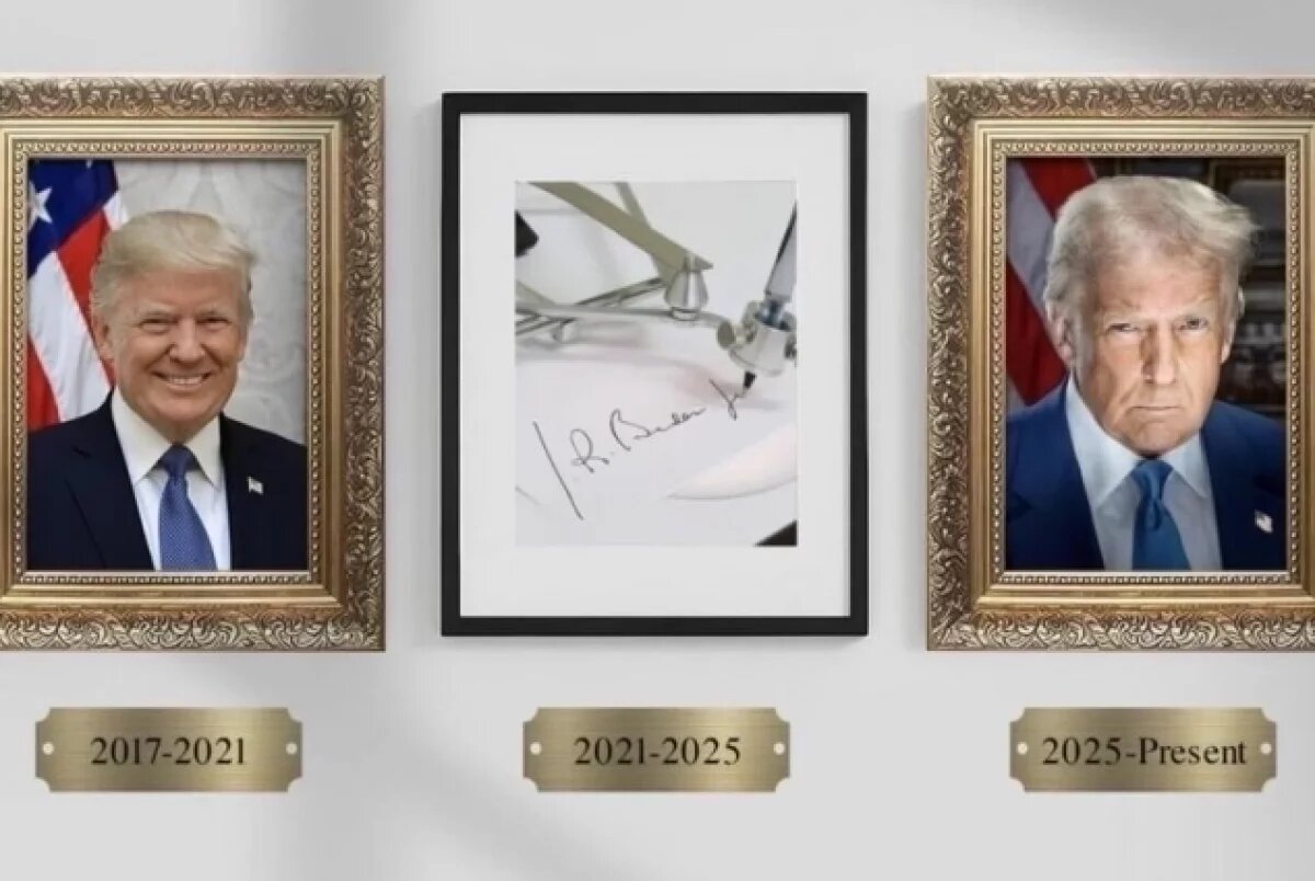    Трамп опубликовал коллаж, высмеивающий Байдена