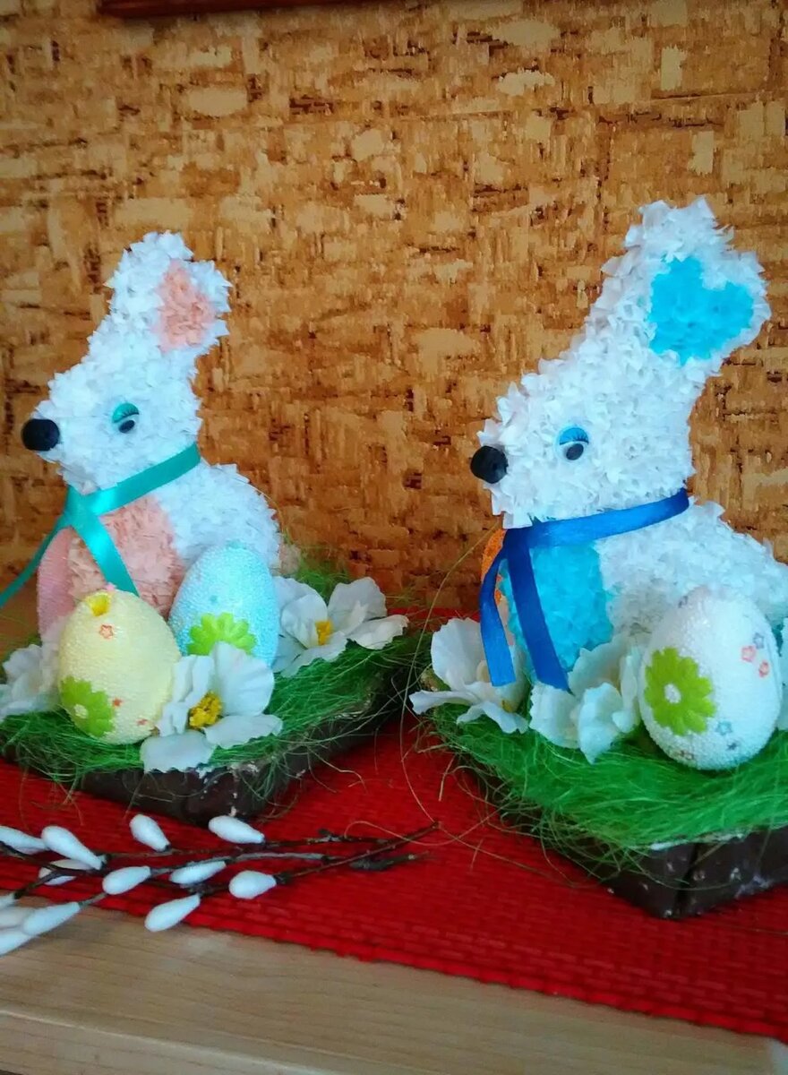 такие пасхальные сувениры делала более 10 лет назад,и у моих родителей они до сих пор украшают пасхальный стол.