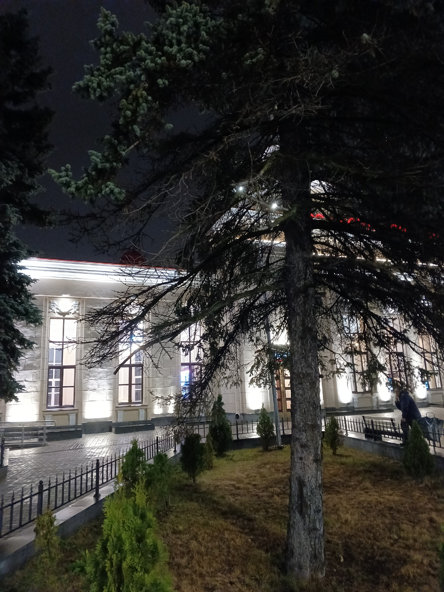 фото автора: вокзал, с которого уезжала