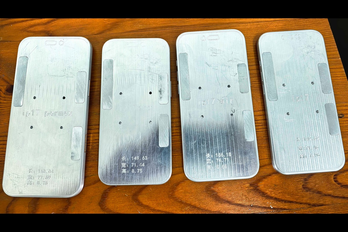    Макеты всех версий iPhone 17 сравнили на «групповой» фотографии