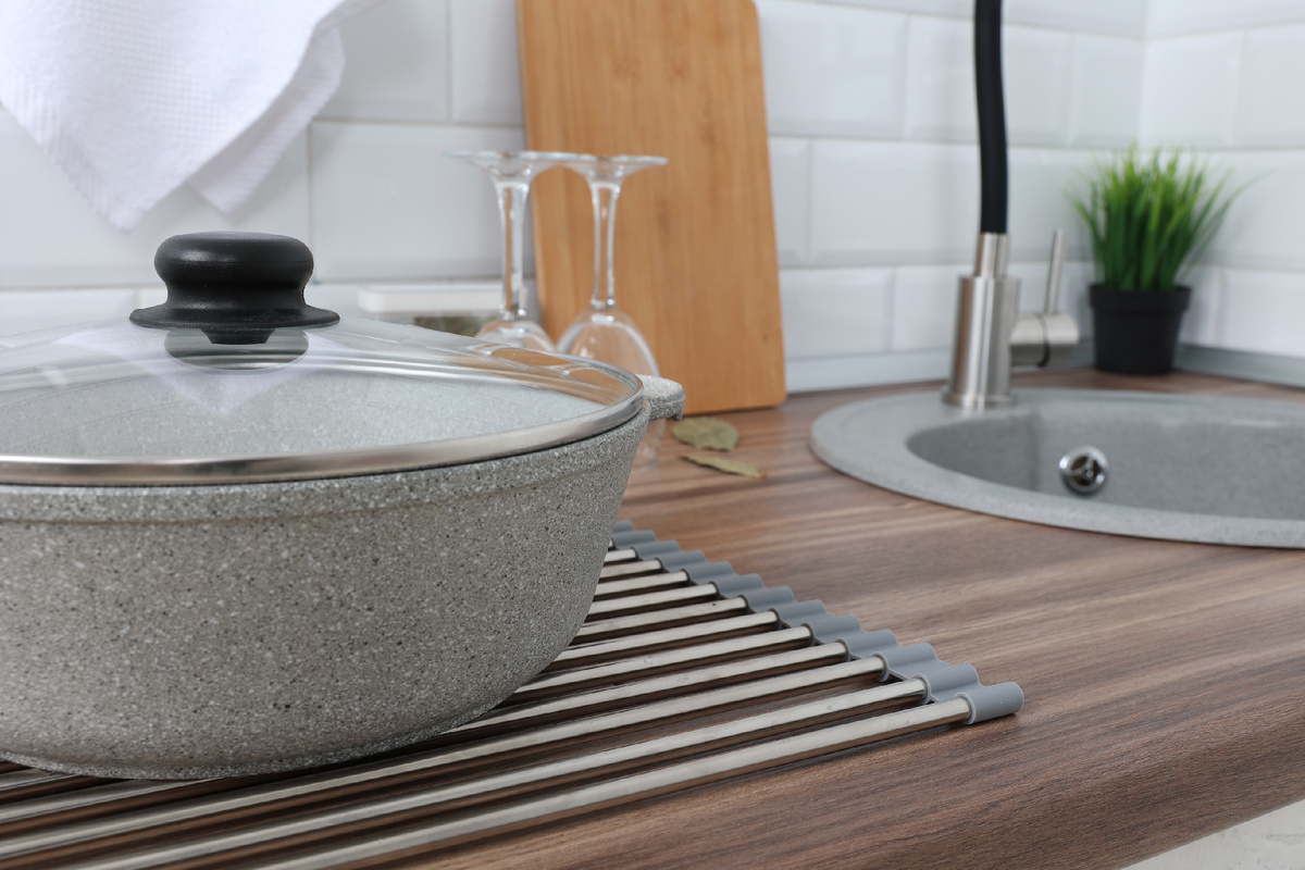 Ролл-мат для кухни Alcora, цвет серый