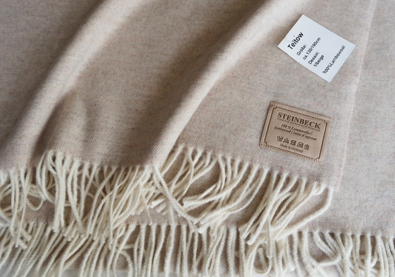 Плед из шерсти ягненка Teltow от немецкого брнеда Steinbeck