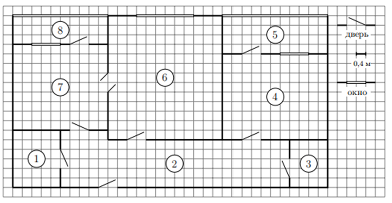 Коридор обозначен цифрой "2"