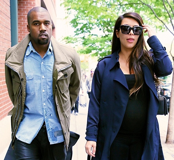    Ким Кардашьян и Канье Уэст. Фото: ТВЦ