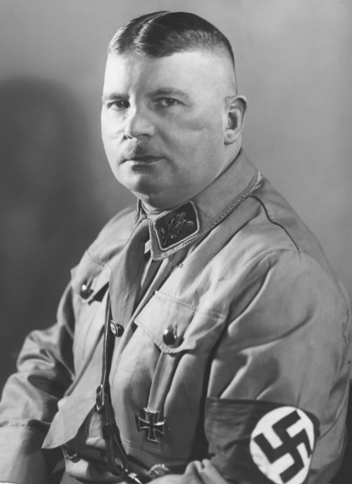 Эрнст Рём. Лидер нацистской партии Эрнст Рём, 1933 г.