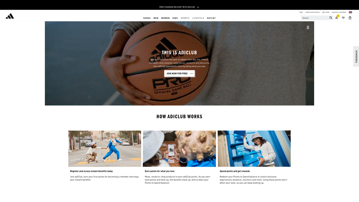 Источник: adidas.co.uk/adiclub