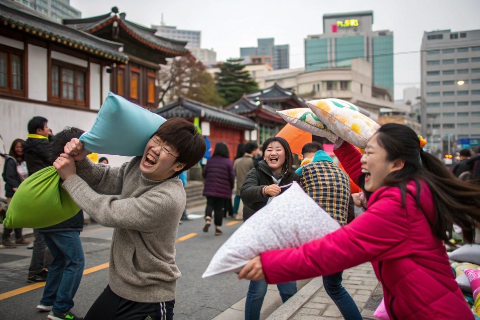 Война подушками