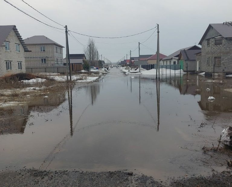    В посёлке Нижнесакмарский подтоплено 14 придомовых территорий Оренбуржье
