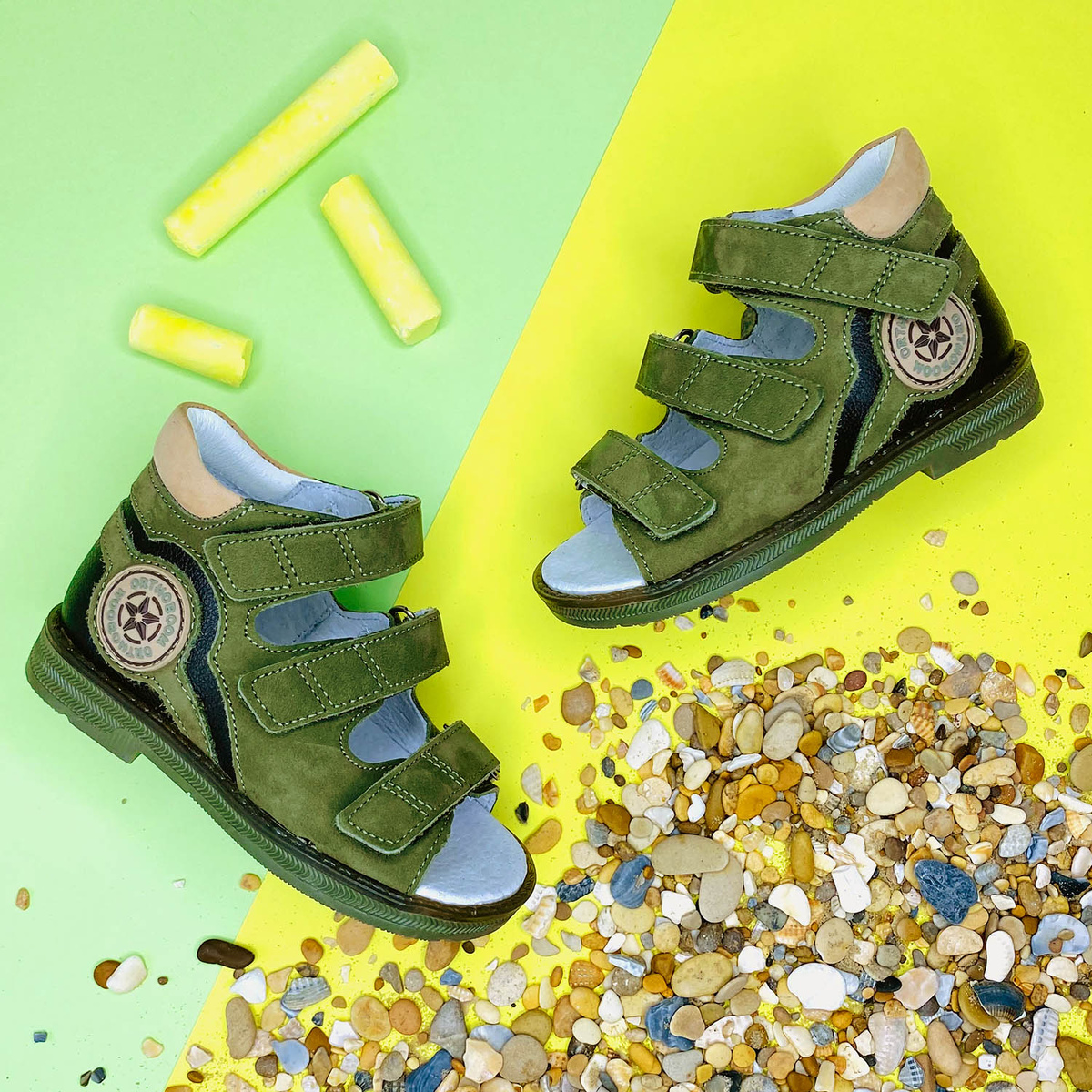 Детские сандалии Orthoboom 43397-5 хаки