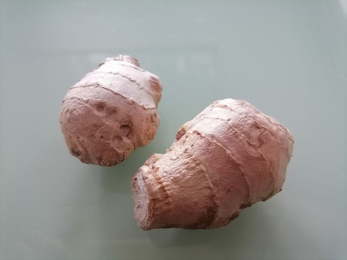 Корень имбиря из магазина, фото автора