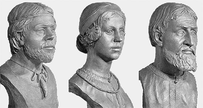 Воссозданный вид Кривичей.