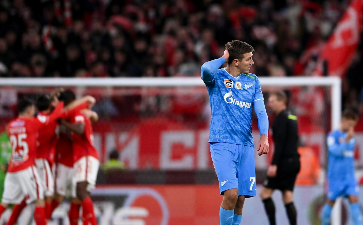 Александр Соболев провалил матч со "Спартаком" - как и весь "Зенит". Фото: соцсети