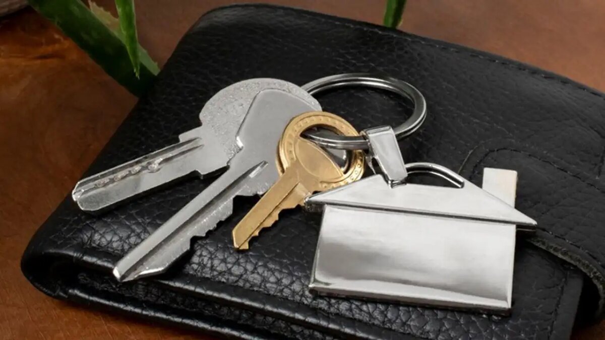    Ключи от квартиры в новостройке.