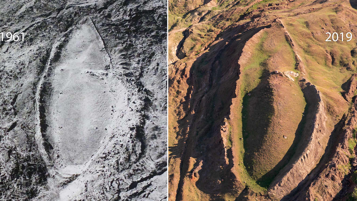 Фотографии участка 1961 и 2019 гг.