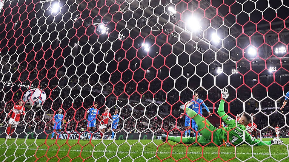 Кадр матча «Зенит»—«Спартак».📷Фото: Иван Водопьянов / Коммерсантъ