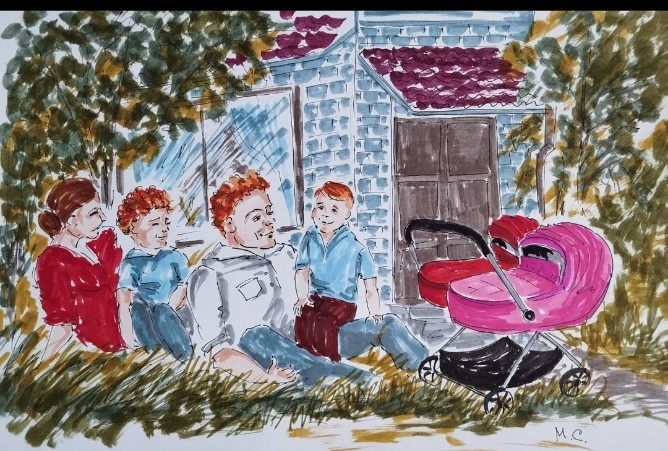 Рисунок художницы Марины Сатиной 