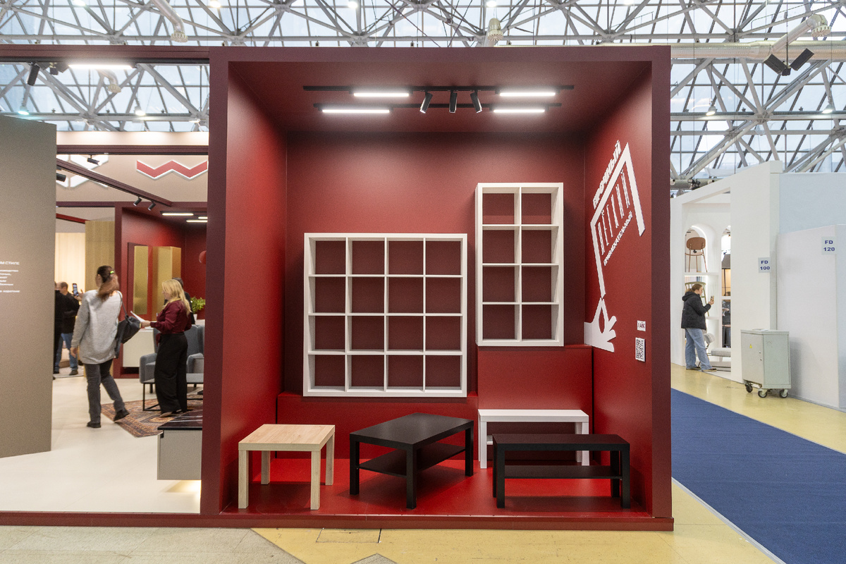 Стенд компании MIXX на выставке МЕБЕЛЬ 2024, направление ЛАЙК