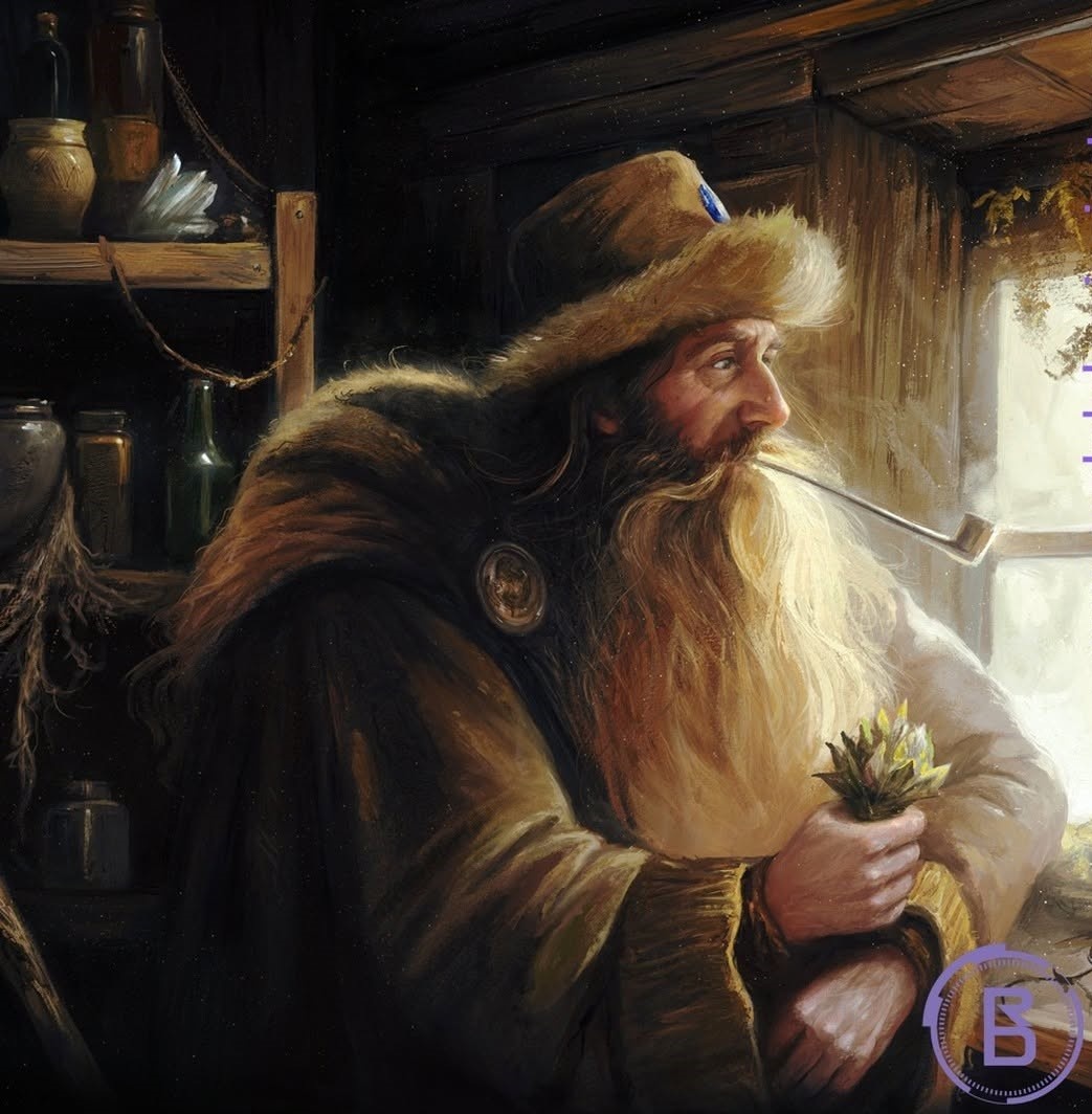 Радагаст Бурый - один из пяти магов Средиземья (арт Ральфа Дамиани, Нельзяграм).