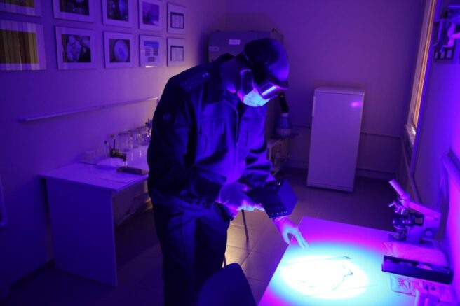    Следственные действия на месте убийства. Фото: t.me/SU_SKR161