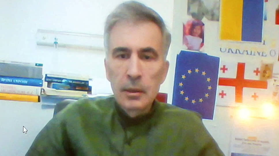 Бывший президент Грузии Михаил Саакашвили во время судебного заседания по делу о разгоне антиправительственных демонстраций, 27 октября 2023 года.📷Фото: Irakli Gedenidze / Pool / File Photo / Reuters