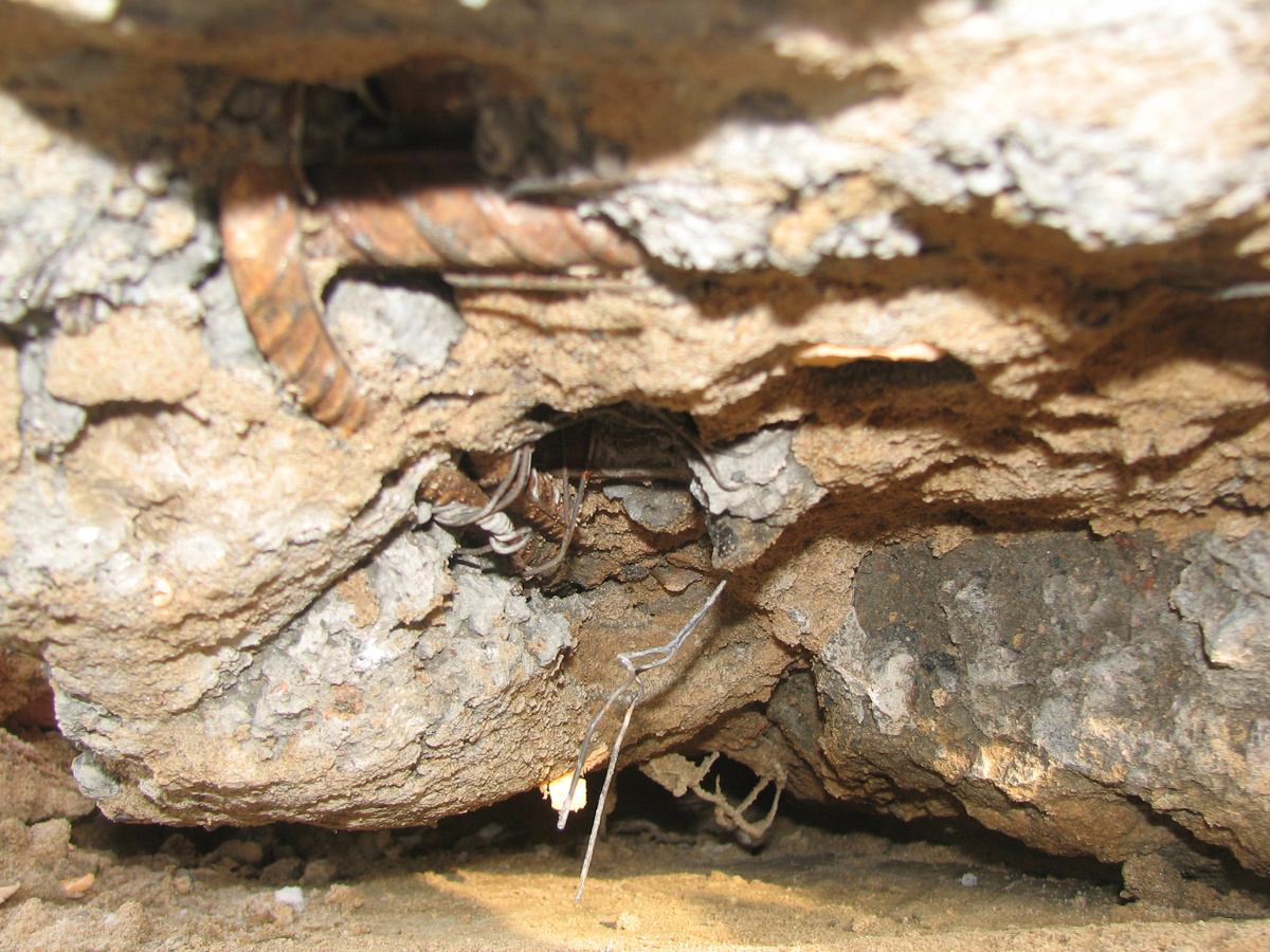 работа технического надзора, дефекты защитного слоя арматуры