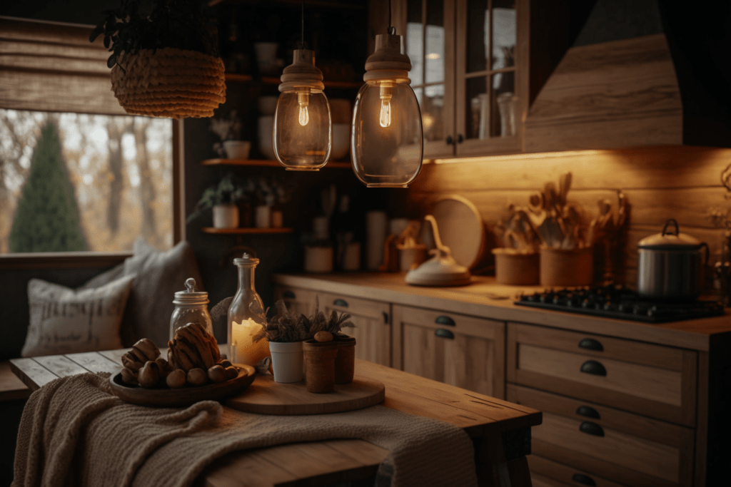    Кухня_уютный_интерьер_и_освещение Keri