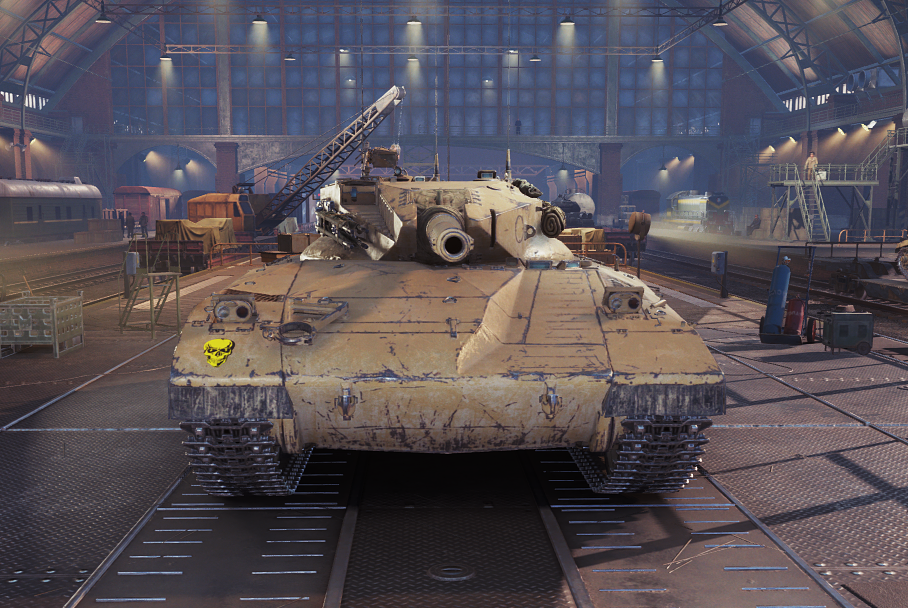 Лобовая проекция танка