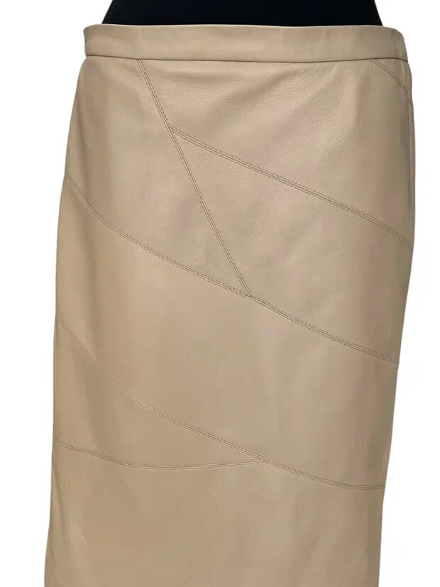 Пошив кожаной юбки из пальто. Ателье Ирины Берзиной.