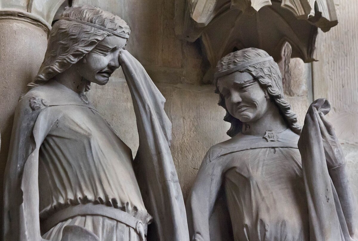 Фрагмент скульптурной группы Собора св. Маврикия и св. Екатерины, 1200- 1270 гг. Магдебург, Германия.