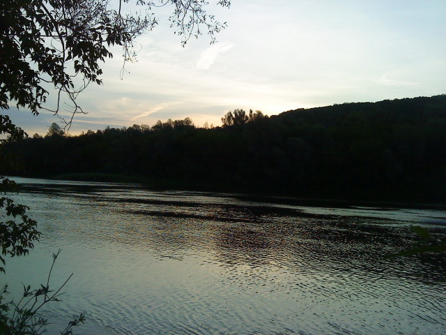 река Сура весером, личное фото автора