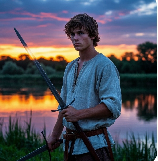 Меч выпал из дрожащих рук. — Сила — не в мышцах, — усмехнулся Русолав. — Она здесь. — Ткнул пальцем в грудь мальчика. 